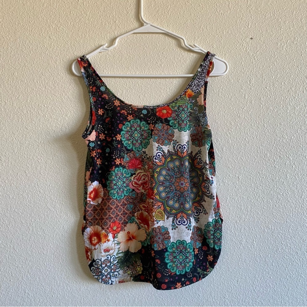 ADIDAS Farm Rio Multi Print Floral Tank Top - Picture 6 of 6